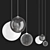 Floating Spheres | Random Solo Hanging Lamp 3D model small image 2