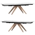 Valencia Extendable Table: Stylish Ceramic Coated Design 3D model small image 1