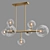 Elegant Delilah Linear Chandelier 3D model small image 2