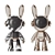 Playful Bunny Toys 3D model small image 1