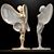 Italian Statuario Marble Butterfly Sculpture 3D model small image 5