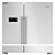 Beko Refrigerator Set: Cool & Spacious 3D model small image 2