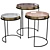 Modern Bailey Side Tables: Stylish and Functional 3D model small image 1