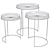 Modern Bailey Side Tables: Stylish and Functional 3D model small image 3