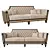 Mariner Belair: Stylish 2-Seater Sofa 3D model small image 7