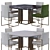 Modern Charlie Table by Meridiani 3D model small image 1