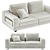 FELLINI Modular Sofa: Stylish Simplicity 3D model small image 2