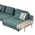 FELLINI Modular Sofa: Stylish Simplicity 3D model small image 3