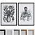 Octopus Graphic Picture Frame Set 3D model small image 1