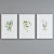 Modern Botanical Picture Frame Set 3D model small image 5