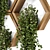  Hanging Indoor Plants: Concrete Pot on Wooden Shelve 3D model small image 4