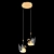 Glowing Swan Pendant Light 3D model small image 1