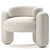 Embrace Armchair: Contemporary Comfort at Its Best 3D model small image 1