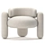 Embrace Armchair: Contemporary Comfort at Its Best 3D model small image 3