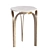 Elegant Cream Shagreen Side Table 3D model small image 8