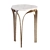 Elegant Cream Shagreen Side Table 3D model small image 9