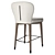 Sleek and stylish Olivia Bar Stool 3D model small image 2