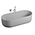 Elegant 1780mm Stone Bath 3D model small image 4