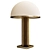 Elegant Glass Mushroom Table Lamp 3D model small image 1