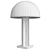 Elegant Glass Mushroom Table Lamp 3D model small image 2