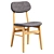 Elegant Ruby Dining Chair 3D model small image 3
