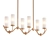 Frosted Glass Cylinder Chandelier 3D model small image 1