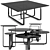 Fendi Casa Columbus Coffee Tables Set 3D model small image 1