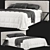 Luxury Agnese Comfort Bed 3D model small image 1