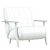 Luxury Marthan Armchair: Beige & Venge 3D model small image 5