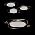Metal Ring LED Ceiling Lamp 3D model small image 4