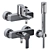 GROHE Linear Set: High-Quality Vray and Corona Compatible 3D Model 3D model small image 7