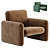 Wilkes Armchair: Stylish Comfort by Herman Miller 3D model small image 1