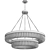 Elegant Crystal Basket Chandelier 3D model small image 2