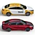 Sleek Kia Cerato 2022: Polygonal Design 3D model small image 3