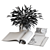 Sleek Monochrome Decor Set 3D model small image 4