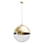 Sleek Millimeter Pendant Light 3D model small image 1