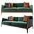 Tynd Walnut Sofa: Elegant and Versatile 3D model small image 1