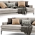 West Elm Andes 2-Seater Sofa 3D model small image 2