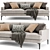 West Elm Andes 2-Seater Sofa 3D model small image 4