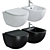  Aura WWU01122W: Suspended Toilet with Microlift Seat 3D model small image 1