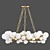 Phoenix Bubble Ring Crystal Chandelier 3D model small image 2