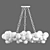 Phoenix Bubble Ring Crystal Chandelier 3D model small image 4