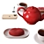 Cafe Table Decor Set - Elegant and Stylish 3D model small image 4