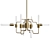 Industrial Angled Tangle Chandelier 3D model small image 1