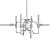 Industrial Angled Tangle Chandelier 3D model small image 2