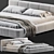 Saba Italia Pixel Bed: Sleek and Modern Design 3D model small image 1