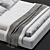 Saba Italia Pixel Bed: Sleek and Modern Design 3D model small image 3