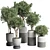 189 Concrete Dirt Vase Pot Tree 3D model small image 1