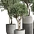 189 Concrete Dirt Vase Pot Tree 3D model small image 6