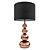 Elegant Copper Ball Touch Table Lamp 3D model small image 1